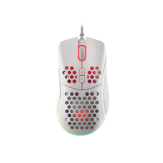 Mysz dla graczy Genesis Krypton 555 8000DPI podświetlenie RGB Biała